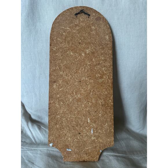 Vintage Folk Art Mirror Wooden Art pink flowers Painted Mirror - Picture 10 of 12